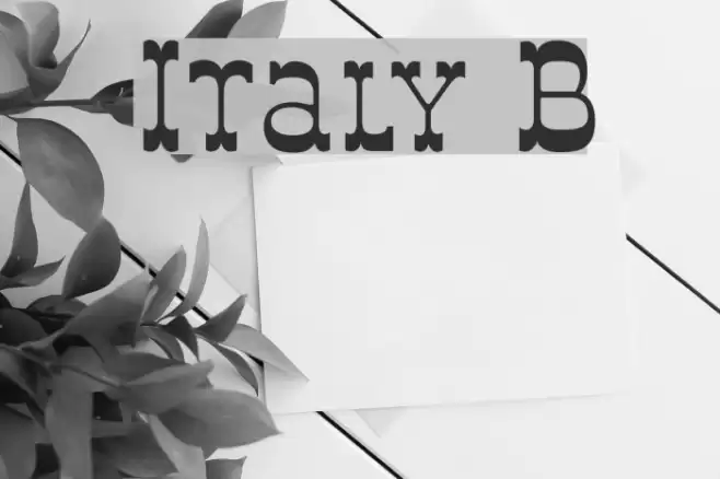 Italy B フォント examples