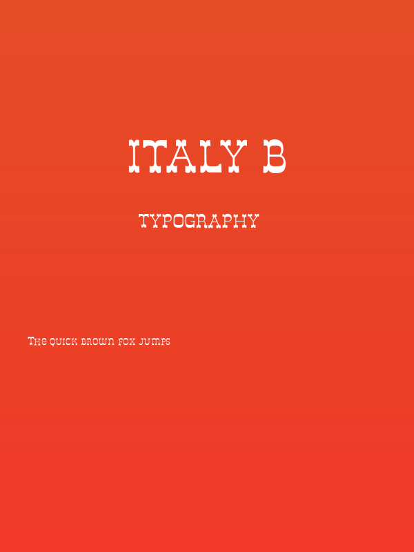 Italy B Poster