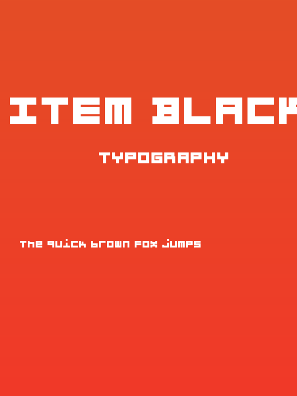 Item Black Poster
