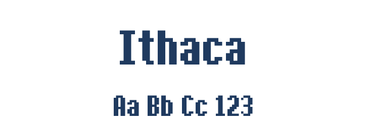 Ithaca Font Preview