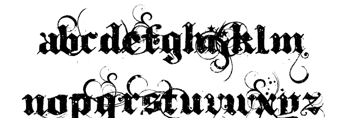 Ithornt Font LOWERCASE