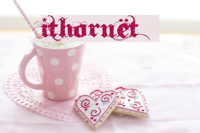 Ithornët Font examples