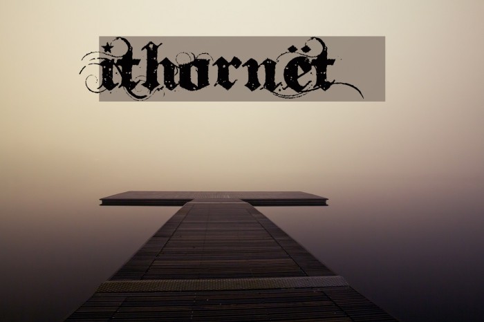 Ithornët Font examples