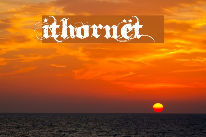 Ithornët Font examples