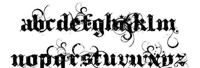 Ithornët Font LOWERCASE