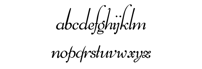 Ithuriel Demo Font LOWERCASE