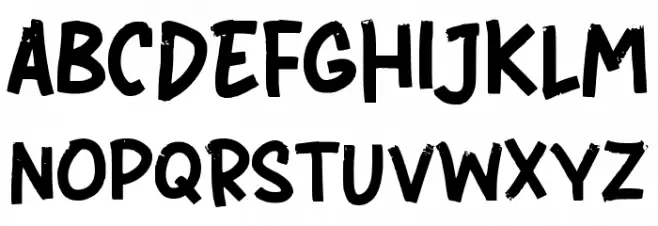Itik Kecil Schriftart Groß