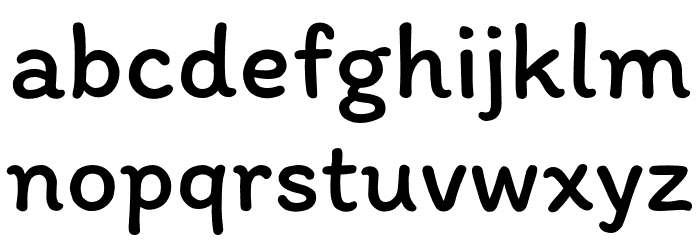 Itim-Regular Font LOWERCASE