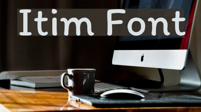 Itim Font examples