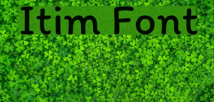 Itim Font examples
