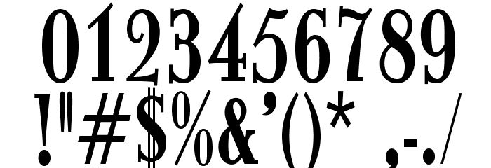 ItingOpti-BoldCondensed Font OTHER CHARS