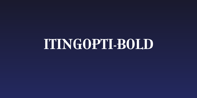 ItingOpti-Bold Social Header