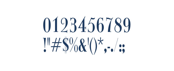 ItingOpti-RegularCondensed Other Characters