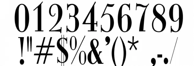 ItingOpti-RegularCondensed Font OTHER CHARS