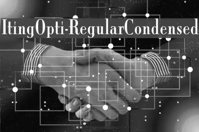 ItingOpti-RegularCondensed Font examples