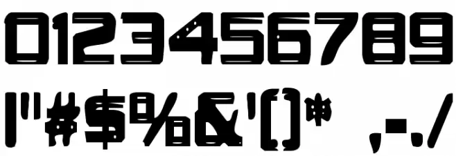 It's About Time Font OTHER CHARS