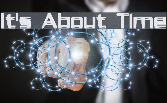 It's About Time Font examples