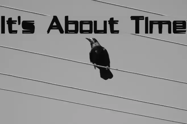 It's About Time Font examples