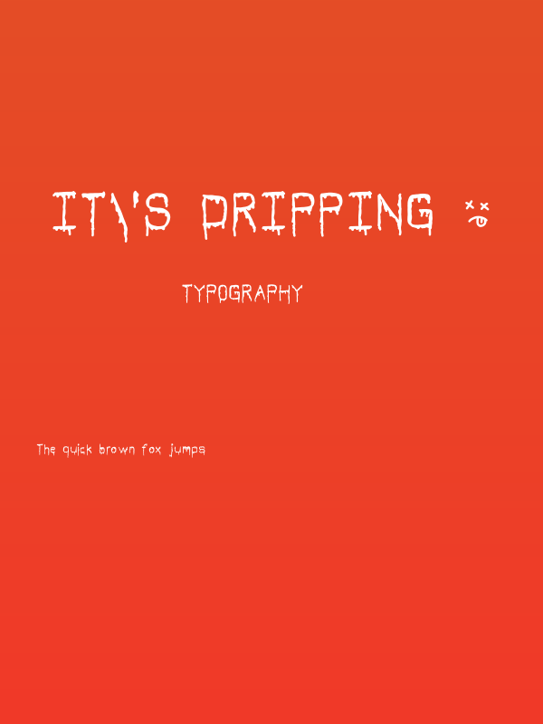 It's Dripping ~ Poster