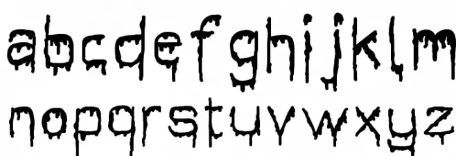 It's Dripping ~ Font LOWERCASE