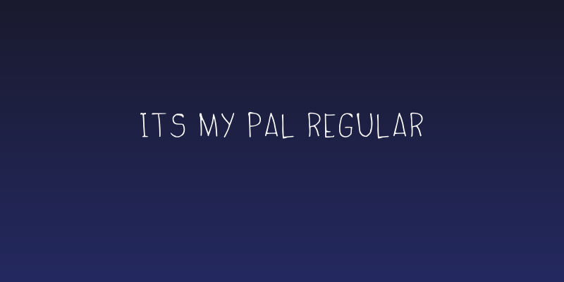 Its My Pal Regular Social Header