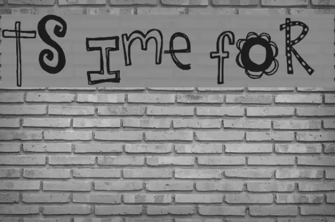 It's Time for FUN Font examples