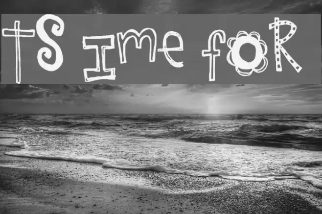 It's Time for FUN Font examples