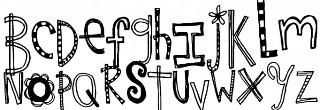 It's Time for FUN Font LOWERCASE