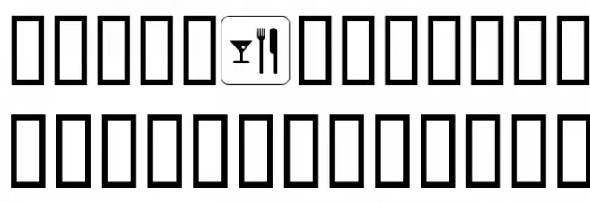 It's served フォント 大文字