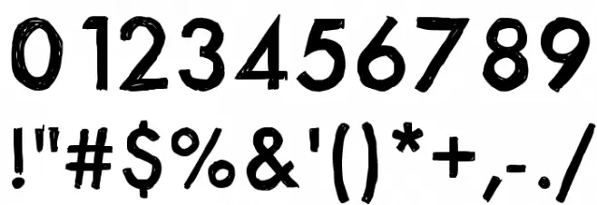 ItsaSketch Font OTHER CHARS
