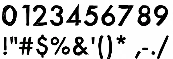 ItsaSketch Font OTHER CHARS