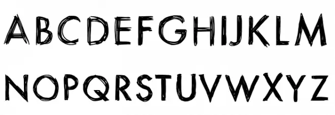 ItsaSketch Schriftart Groß