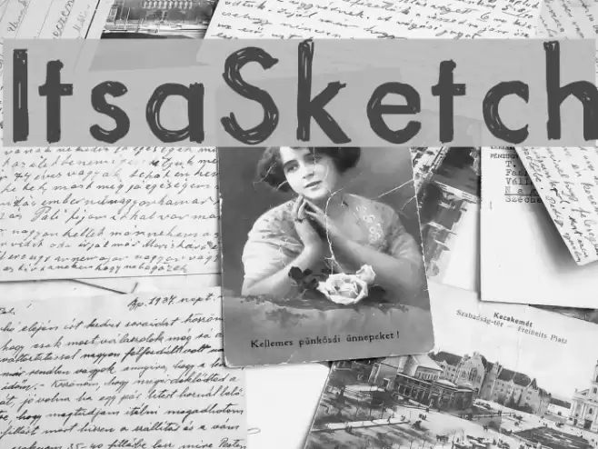 ItsaSketch Font examples