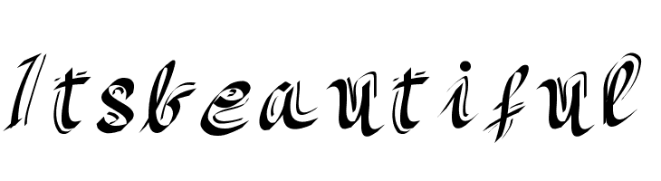 Itsbeautiful  Fuentes Gratis Descargar