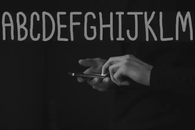 Itty Bitty Notebook Font examples