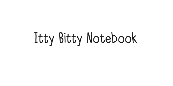 Itty Bitty Notebook Logo