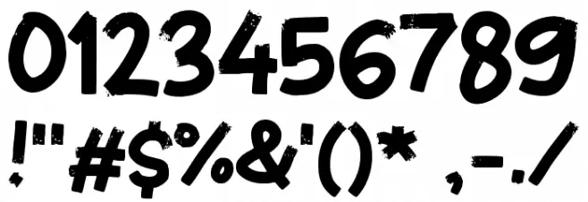 Itung Font OTHER CHARS