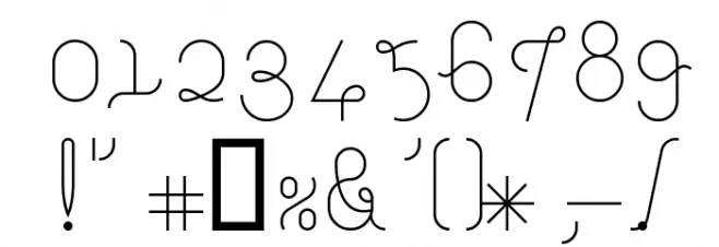 ito Regular E. Font OTHER CHARS