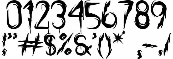 it's Scary Now St Font OTHER CHARS