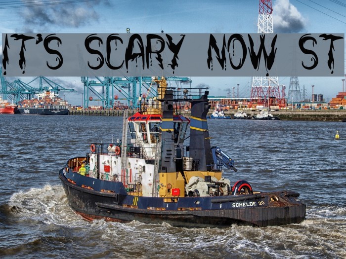 it's Scary Now St Font examples