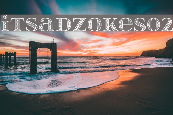 itsadzokeS02 Font examples