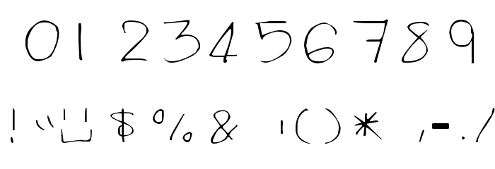 iukj Font OTHER CHARS