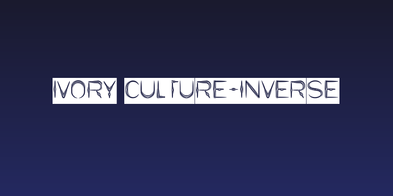 IVORY CULTURE-Inverse Social Header