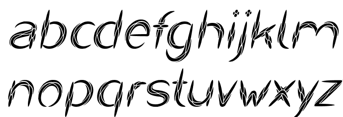 IVORY CULTURE Italic Font LOWERCASE