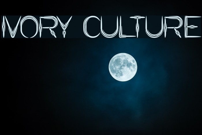 IVORY CULTURE Font examples