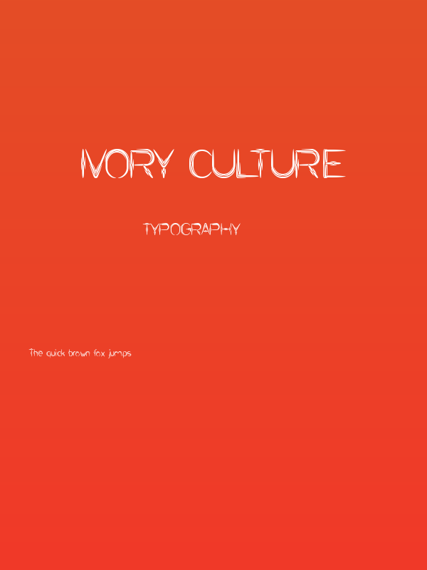 IVORY CULTURE Poster
