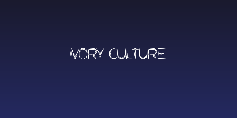 IVORY CULTURE Social Header
