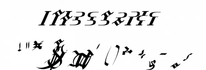 Ivalician GothicRegular Font OTHER CHARS