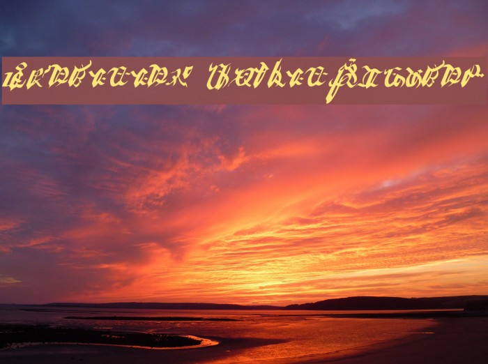 Ivalician GothicRegular Example 2