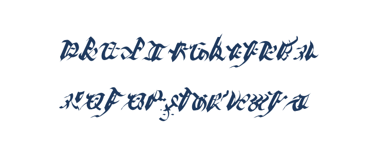 Ivalician GothicRegular Lowercase